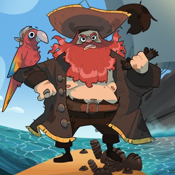 Illustration Manon Gibili : Bataric le Pirate